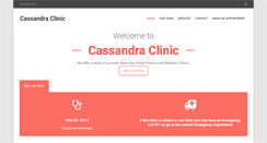 Desktop Screenshot of cassandraclinic.com